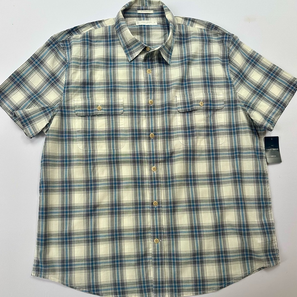 Men’s Lucky Brand Short Sleeve Shirt Size XL​​​ - Picture 2 of 9
